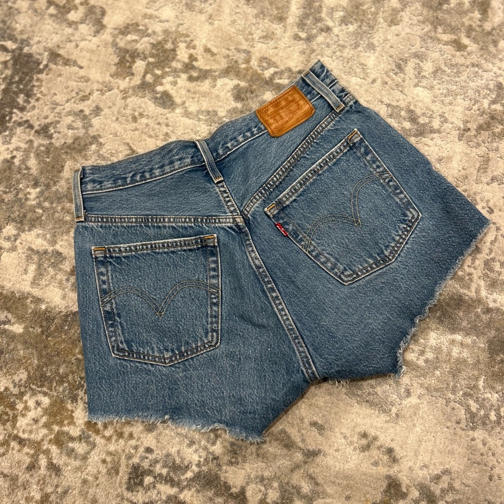 Levi’s 501 Blue Denim Cutoff Shorts